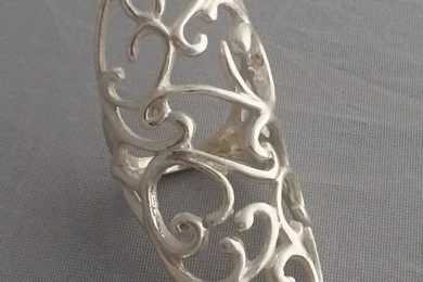 Ring silver clay