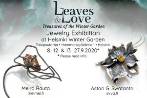 cover Leaves & Love Jewelry Exhibition in Winter Garden Helsinki